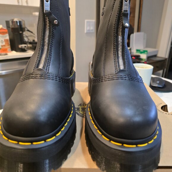 Dr Martens Jetta Sendal Leather Boots Black Men Size 10 US NEW RARE - Picture 5 of 16